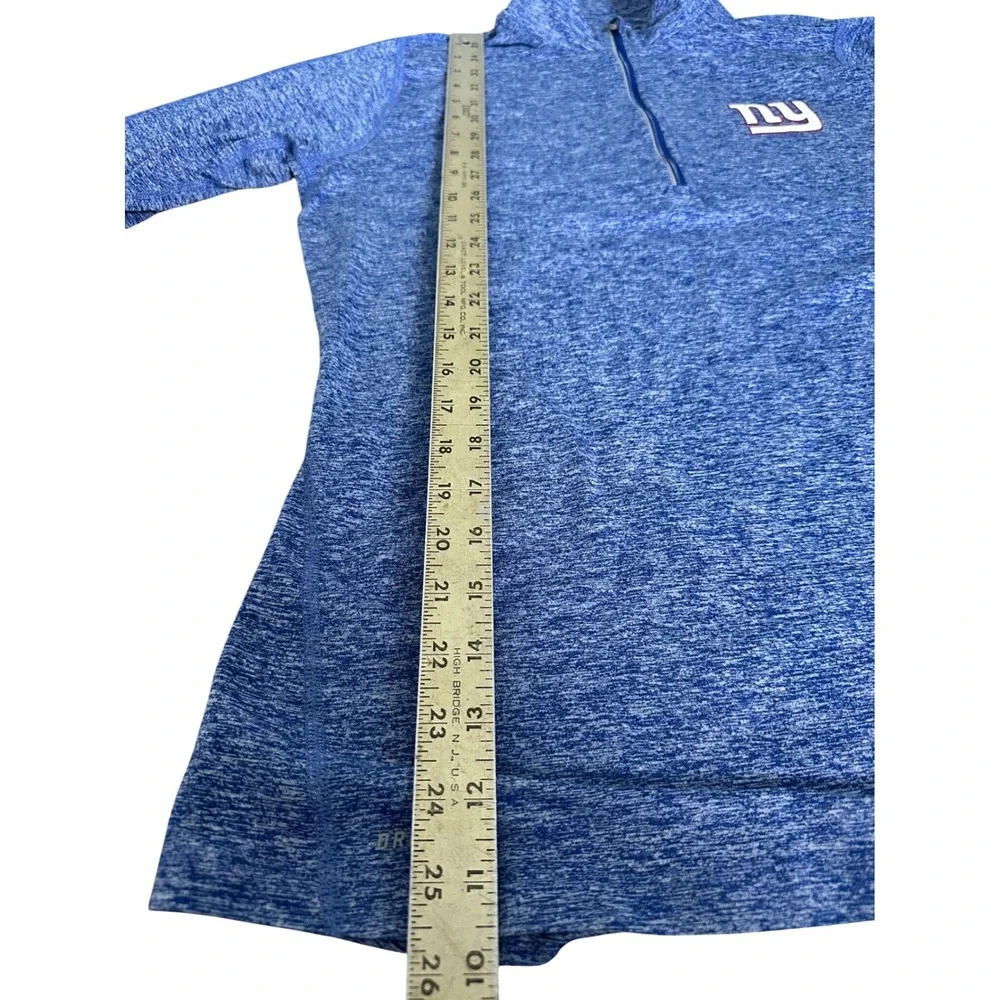 Nike NFL New York Giants Womens Dri-FIT Quarter Zip Pullover Large Thumbhole